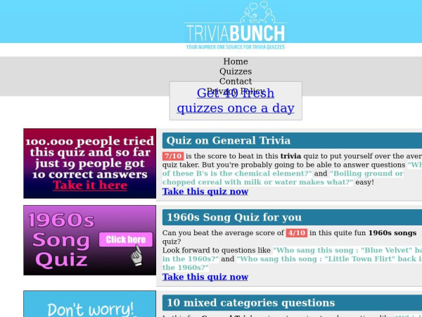 triviabunch.com