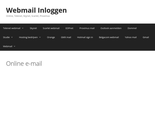 webmailinloggen.be